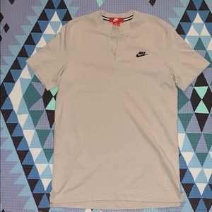 Nike 2 button mock neck polo L (Slim Fit)
